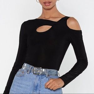✨NWT✨ NASTY GAL cutout shoulder top